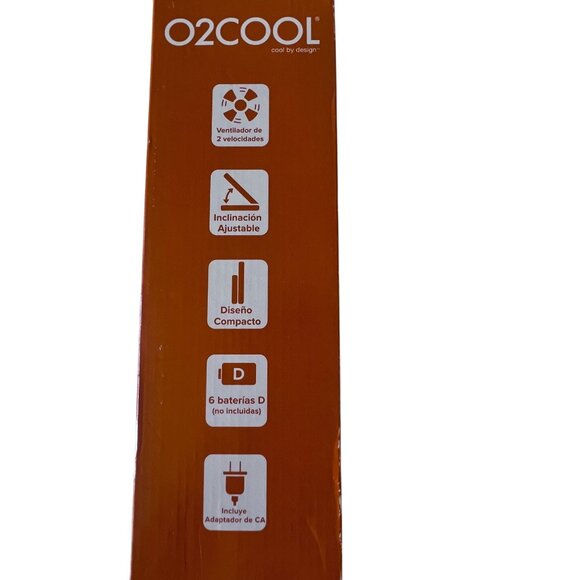 O2Cool 10-Inch Portable Fan Battery/Electric Operated Adjustable Tilt 2-Speed Co - Picture 3 of 5
